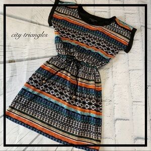 City triangles Tribal Print Dress